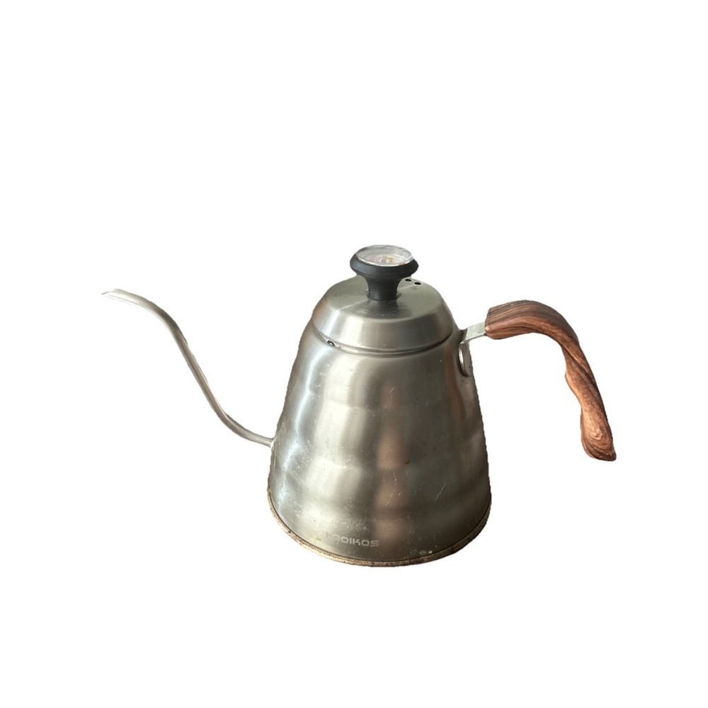 Swan Neck Long Spout Stainless Steel Pour Over Kettle Wooden Handle